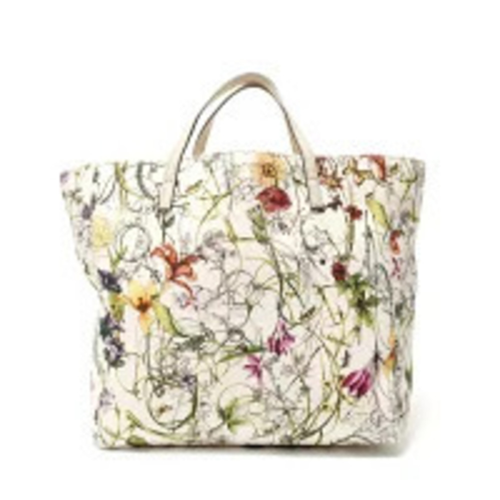 Gucci Flora Flower Canvas Handbag Multicolor
